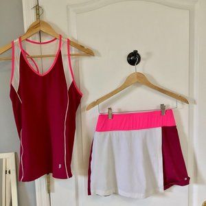 Prince Tennis - Matching Skirt and Racer Back Tank Top